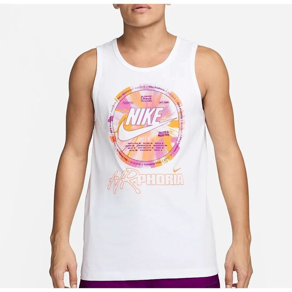 Nike Men's Sportswear Air-Phoria Tank Top Size L White NWT